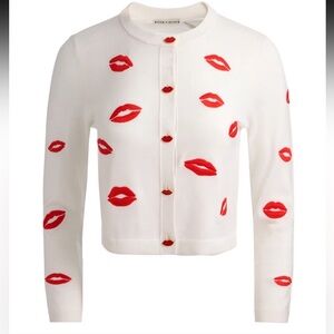 Alice + Olivia Daroda Lip Cardigan